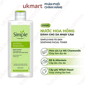 Combo Simple Làm Sạch Nước Tẩy Trang + Nước Hoa Hồng