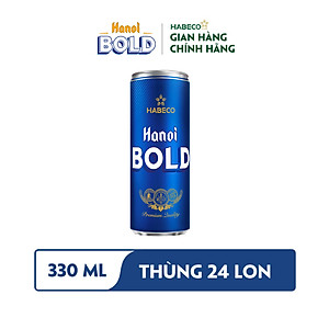 Combo 2 Thùng Bia Hanoi BOLD - Thùng 24 lon 330ml