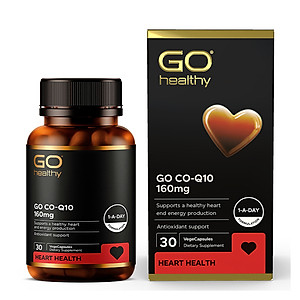 Bộ Sản Phẩm 3 Hộp Viên Uống Bổ Tim New Zealand Go Co Q10 160mg 30 Viên | Giảm Lão Hóa Tim Mạch; Giúp Cơ Thể Khỏe Mạnh - Nhập Khẩu Chính Hãng