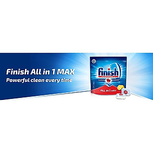 "FINISH TÀI TRỢ" VIÊN RỬA BÁT FINISH ALL IN ONE MAX 10 TÁC DỤNG - HƯƠNG CHANH