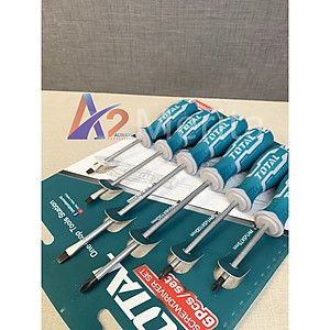 Bộ tuốc nơ vít (tô vít) 6 chi tiết Total THT250606