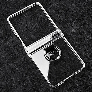 Ốp lưng chống sốc trong suốt kèm iring cho Samsung Galaxy Z Flip 7 5G hiệu Likgus Cover Ring (chất liệu cao cấp, thiết kế iring chống rơi rớt) - hàng nhập khẩu