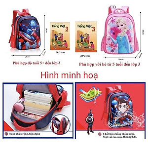 Balo siêu nhân người nhện ba lô Cho Bé trai cặp Đi Học siêu nhẹ