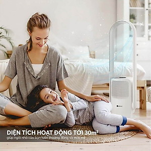 Quạt không cánh kết hợp lọc không khí Elmich BFE-3936 - Hàng Chính Hãng