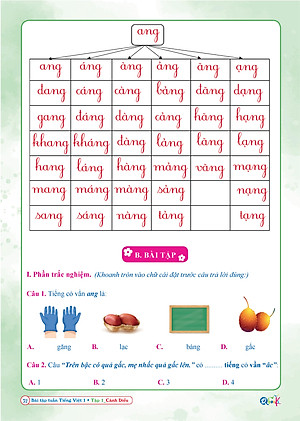 Bài Tập Tuần Tiếng Việt Lớp 1 - Cánh Diều (Tự Chọn Sách)