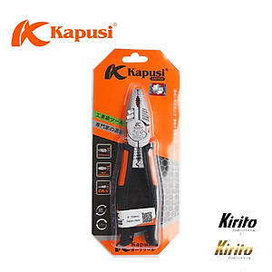 Kìm điện đa năng 8.5inch 215mm KAPUSI Japan, thép CR-V độ cứng cao lưỡi kìm sắc bén k8080