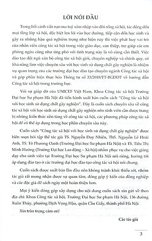 Công Tác Xã Hội Với Học Sinh Sử Dụng Chất Gây Nghiện