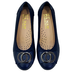 Giày nữ búp bê đế xuồng HÀ NAM da bò thật cao cấp 4cm GBBN2032