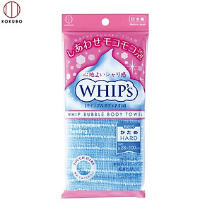 Combo Khăn tắm kỳ lưng Nhật Bản Whip's Kokubo + Bàn chà gót chân Ag+ Jabu  Made in Japan
