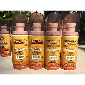 Một chai xi đánh giày da lộn NewBuck 75ml - làm mềm, làm mới da lộn và da buck (màu nâu và đen)