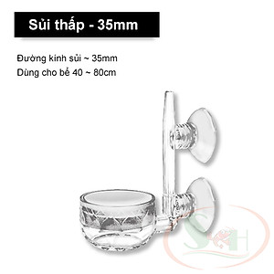 Đầu sủi oxy acrylic siêu mịn bọt khí oxy nhuyễn hòa tan bể cá tép thủy sinh