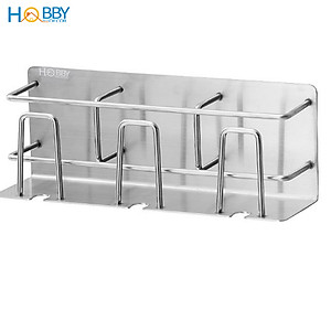 Kệ để bàn chải kem đánh răng 3 ngăn dán tường Hobby home decor CD4