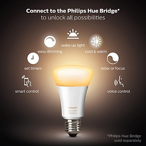 Bóng đèn thông minh Philips Hue White Ambiance E27 8.5W Bluetooth và Zigbee