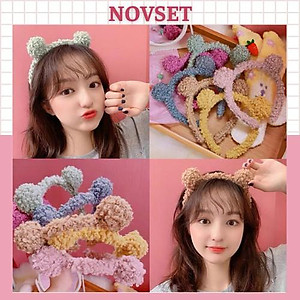 Bờm tóc Lông cừu, Cài Tóc bờm gấu Dễ Thương Xinh Xắn 