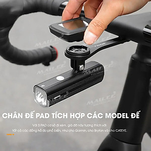 Giá đỡ đồng hồ đo/ đèn pin cho xe đạp đa năng YQ-2006 mở rộng gắn tay lái, tiết kiệm không gian, chất liệu nhôm phù hợp với xe đạp touring - Mai Lee