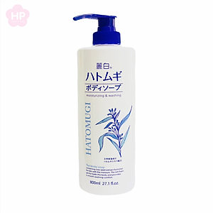 Sữa Tắm Dưỡng Trắng Sáng Da Chiết Xuất Từ Hạt Ý Dĩ Hatomugi 800 mL