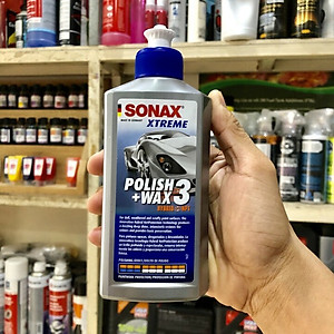 Xoá Xước-Đánh Bóng-Bảo Vệ Sơn Xe 3 Trong 1 Dạng Lai SONAX Xtreme Wax 3 in 1 Hybit NPT 202100 (250ml)