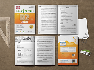 Combo 2 sách luyện thi B2 Vstep: Sách luyện thi B2 Vstep 4 kỹ năng và sách 30 đề thi viết luận tiếng Anh B1, B2 Vstep