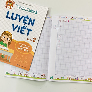 Combo "Mai con vào lớp 1" - Toán tư duy 5 - 7 tuổi, bộ 3 vở Luyện viết, sách Luyện đọc - Hành trang cho bé tự tin vào lớp 1