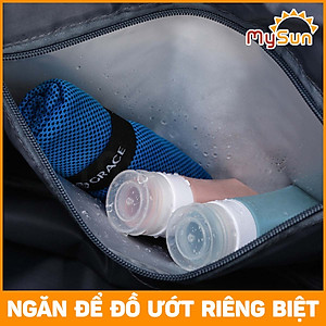 Túi du lịch 2 tầng cỡ lớn chống nước siêu nhẹ cho nam nữ chính hãng cao cấp MySun PINK