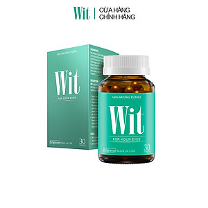 [Hộp 30v] Viên Uống Bổ Mắt WIT Ecogreen Giảm Mỏi Mắt, Tăng Cường Thị Lực Mắt Cho Bé Và Người Lớn