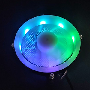 Quạt tản nhiệt CPU Led rainbow 11X for Intell lõi đồng nguyên chất cho máy tính hàng nhập khẩu