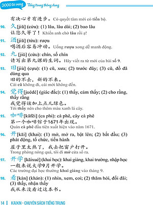 Sách 3000 Từ Vựng Tiếng Trung Thông Dụng