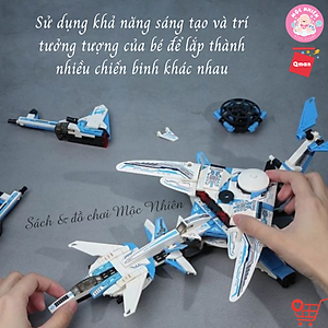 Đồ Chơi Lắp Ráp Xếp Hình Qman 41106 - Biệt Đội Tiên Phong - Máy Bay Chiến Đấu Thiên Hà