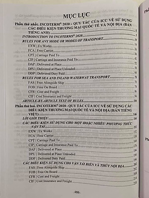  Incoterms 2020 - Quy tắc của ICC về sử dụng các điều kiện thương mại quốc tế và nội địa (Song ngữ Anh - Việt)