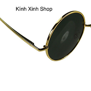Kính râm Nam Nữ Mắt Tròn Thầy Bói Kim Loại Dày Chắc Chắn Thời Trang