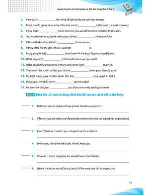 Sách Luyện Chuyên Sâu Ngữ Pháp Và Bài Tập Tiếng Anh 8 Tập 2 (Chương Trình Mới)