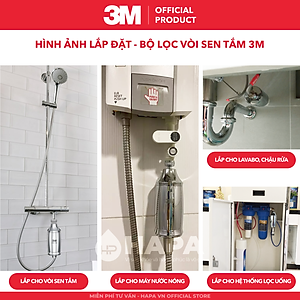 Bộ Lọc Nước Vòi Sen Tắm Nóng Lạnh 3M SFKC01-CN1 | 3M HSF-IS Tự Lắp Đặt Dễ Dàng - Hàng Chính Hãng 3M