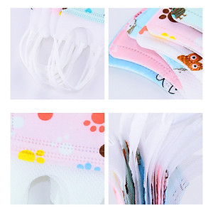 Set 5 Khẩu Trang Kháng Khuẩn Chống Bụi Cho Bé Loại Dày Size 0-3 tuổi (Màu Ngẫu Nhiên)