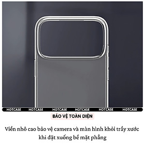 Ốp lưng dẻo silicon trong suốt mỏng 0.6mm cho iPhone 17 Pro Max / 17 Air / iP 17 Pro / 17 hiệu Hotcase Ultra thin - Chống trầy xước, siêu mỏng, độ trong full HD - Hàng nhập khẩu