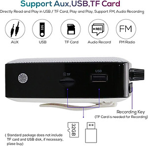 Máy Trợ Giảng Không Dây Shidu SD-M500 UHF Kèm Micro Cài Áo Có Dây - Hàng Chính Hãng