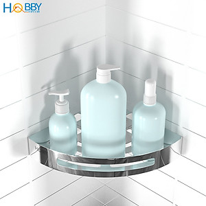 Kệ góc nhà tắm inox 304 loại dày 1.8mm mẫu khoan Hobby Home Decor KG2