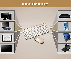 Bộ Bàn Phím Và Chuột Không Dây Siêu Mỏng