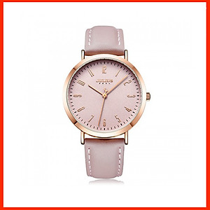 Đồng Hồ Nữ Julius Hàn Quốc JA1017D Dây Da Màu Hồng Cá Tính