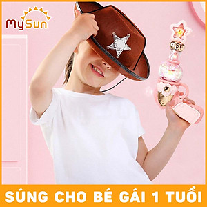 Súng đồ chơi trẻ em có đèn nhạc cho bé gái biến hình công chúa phép thuật tặng PIN