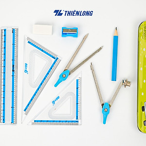 Bộ dụng cụ học Toán Thiên Long Mondee - 9 món