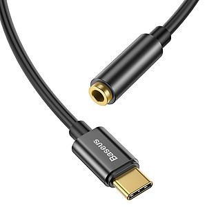 Cáp chuyển tín hiệu âm thanh từ USB Type-C ra 3.5mm Baseus L54 - Hàng nhập khẩu