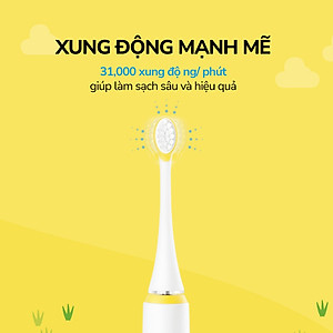 Bàn chải đánh răng điện cho bé LocknLock ENR226WHT-5V, 1.5W - Màu trắng