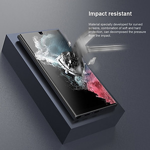Miếng Dán Màn Hình Dành Cho Samsung Galaxy S23 Ultra / S23 Plus Nillkin Impact Resistant Curved Film (Bộ 2 Miếng) - Hàng Chính Hãng