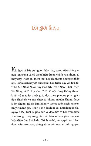 Sách Phát Triển Năng Lực Trí Tuệ Cho Con Theo Phương Pháp Shichida (Dành Cho Trẻ Dưới 7 Tuổi)