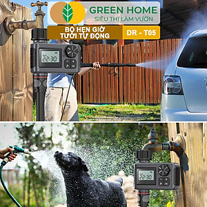 Bộ Hẹn Giờ Tưới Nước Tự Động Greenhome, Tropical TPC-T05, Chế Độ Tưới Thông Minh, Tiết Kiệm Nước