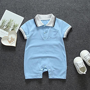 Body chip bé trai, bé gái cổ bẻ, áo liền quần cho bé sơ sinh kiểu dáng dễ thương Easy Baby từ 6-12kg (SR-1061)