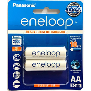 Pin Sạc AA Eneloop 2000 mah Made In Japan BK3MCCE/2B Chính Hãng ( Panasonic Phân Phối Trực TIếp Tại Việt Nam )