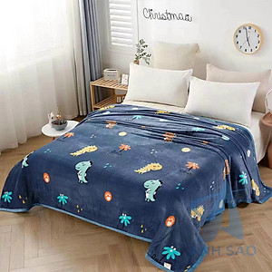 Mền lông tuyết dày dặn cao cấp kích thước đa dạng mềm mịn mùa hè, giữ ấm mùa đông dùng phòng máy lạnh dễ gấp gọn