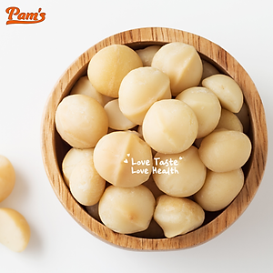 COMBO 2 Maccadamia Nữ Hoàng Nhập Khẩu Úc Pam's(250g) - Tách Tay, Sấy Chín Thơm Ngon