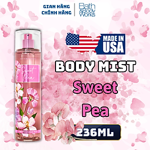 Mua Body Mist Bath And Body Works Nam Nữ Chính Hãng Sweet Pea, Xịt